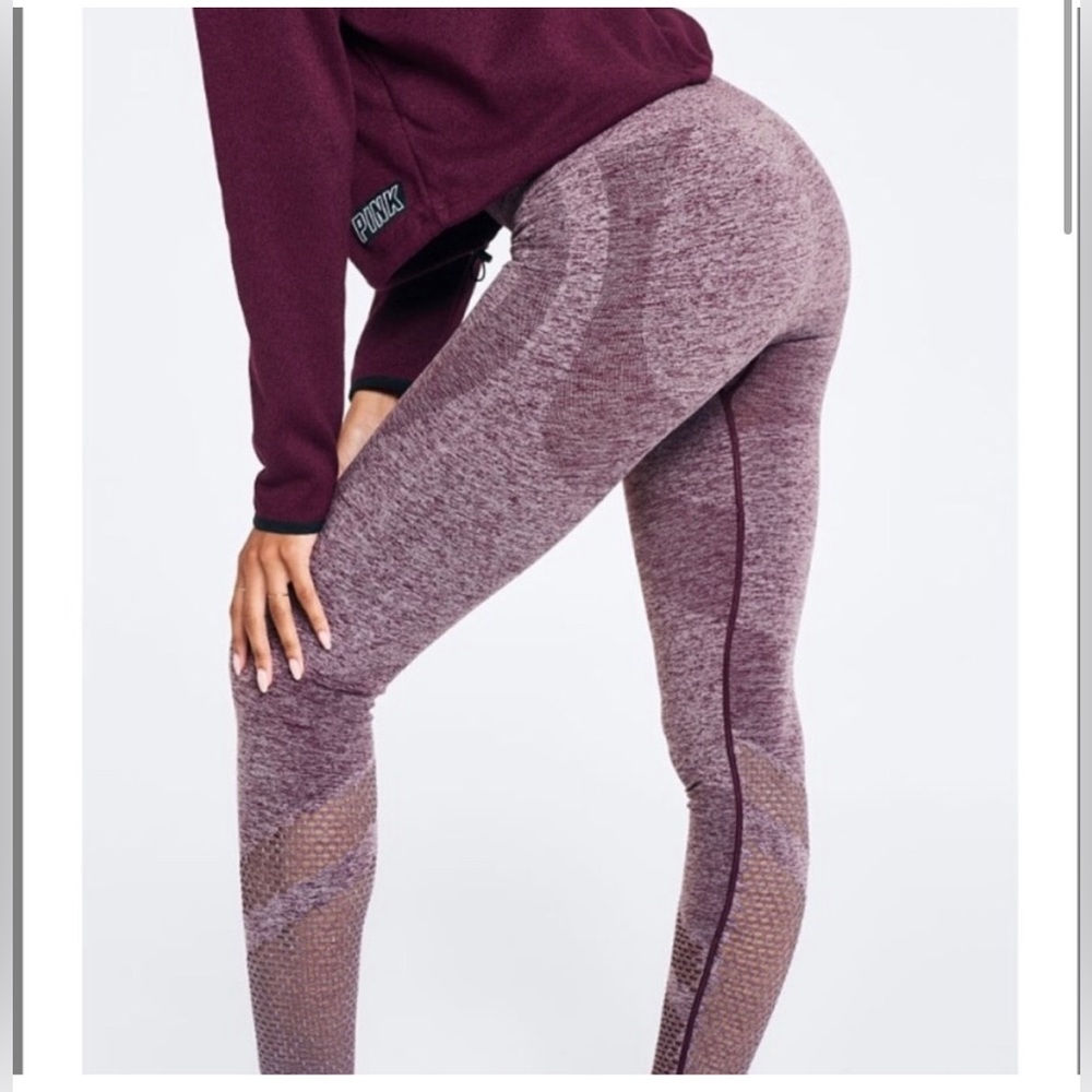 XS Victoria’s Secret Pink High waisted Compression Booty Leggings, Ankle Crop